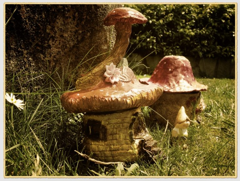 Air dry clay fairy house boxes.